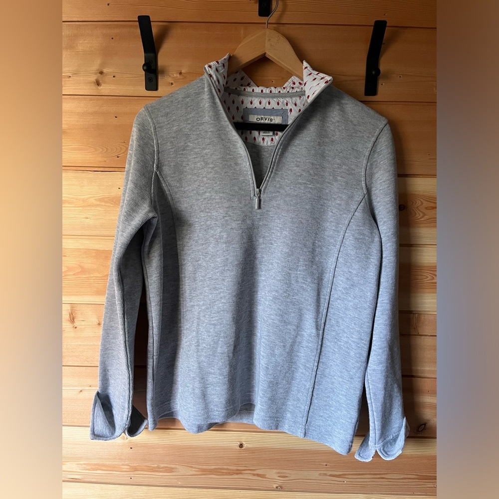 Orvis Women’s Gray Sweater with collar